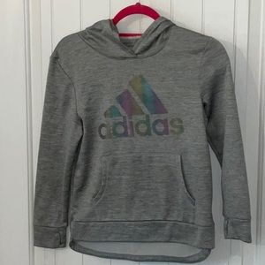 Gray adidas hoodie
